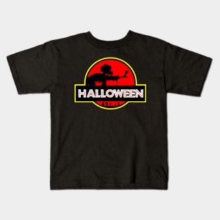 Zombie Jurassic World Logo Parody Kids T-Shirt